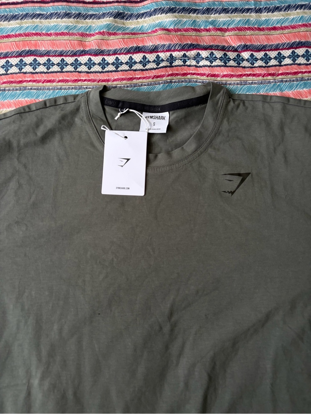 Gymshark Olive Green Crew Neck Tee